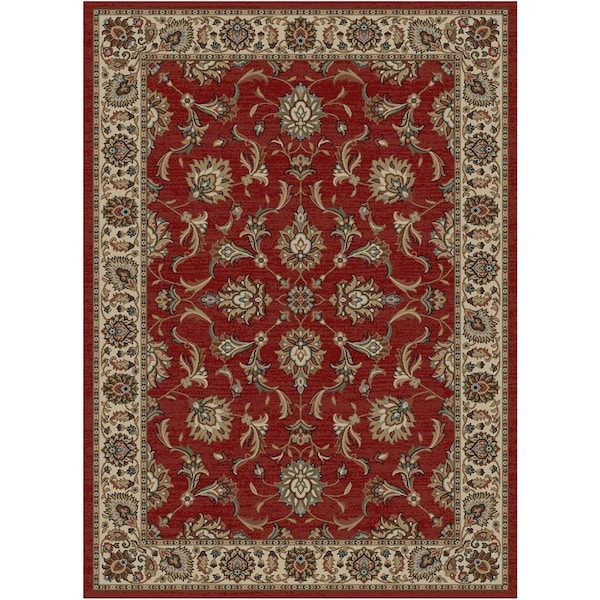 Mayberry Rug 5 ft. 3 in. x 7 ft. 7 in. Home Town Ambassador Area Rug, Claret HT9960 5X8 - main